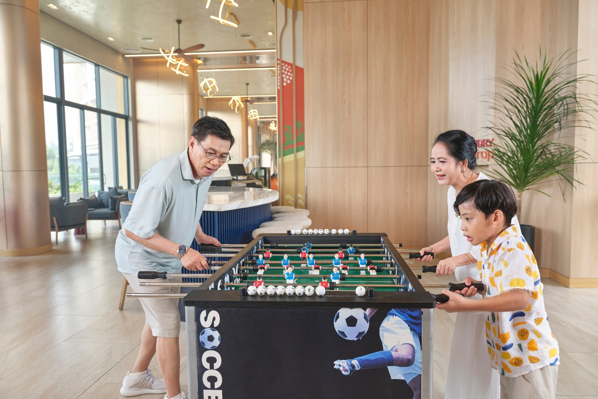 Grandparent with a kid